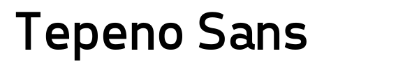Tepeno Sans font preview